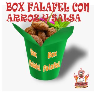 BOX PEQUEÑO  FALAFEL Y ARROZ.