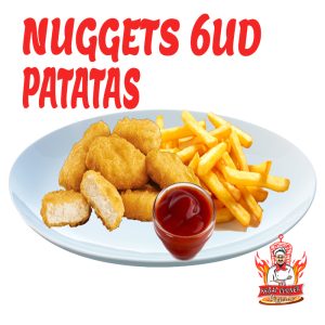 NUGGETS CON PATATAS  (6 UND).