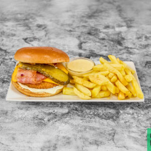 Burger cheese bacon
