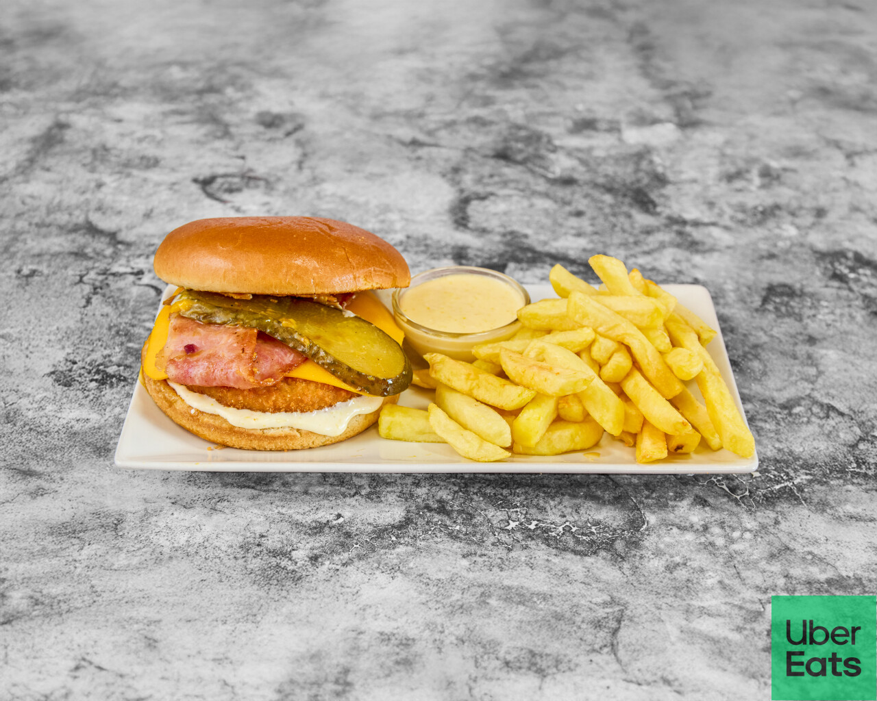 Burger cheese bacon