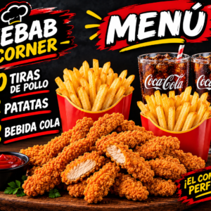 Menú 10 Tiras para 2