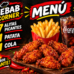 Menú 7 Alitas Picantes para 1