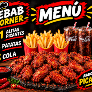 Menú 21 Alitas Picantes para 3